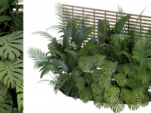 कलेक्शन प्लांट वॉल्यूम 335 - ब्लेंडर मॉडल 3D मॉडल