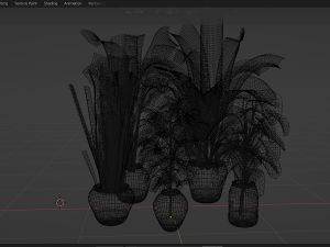 Collection Plant Vol 345 - Blender Model Model 3D