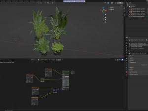 Collection Plant Vol 346 - Blender Model 3D Model