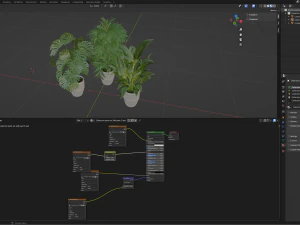 Collection Plant Vol 348 - Blender Model 3D Model