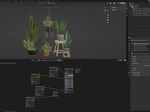 Collection Plant Vol 352- Blender Model 3D Model