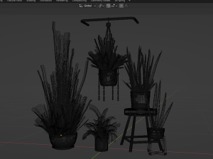 Collection Plant Vol 352- Blender Model Model 3D