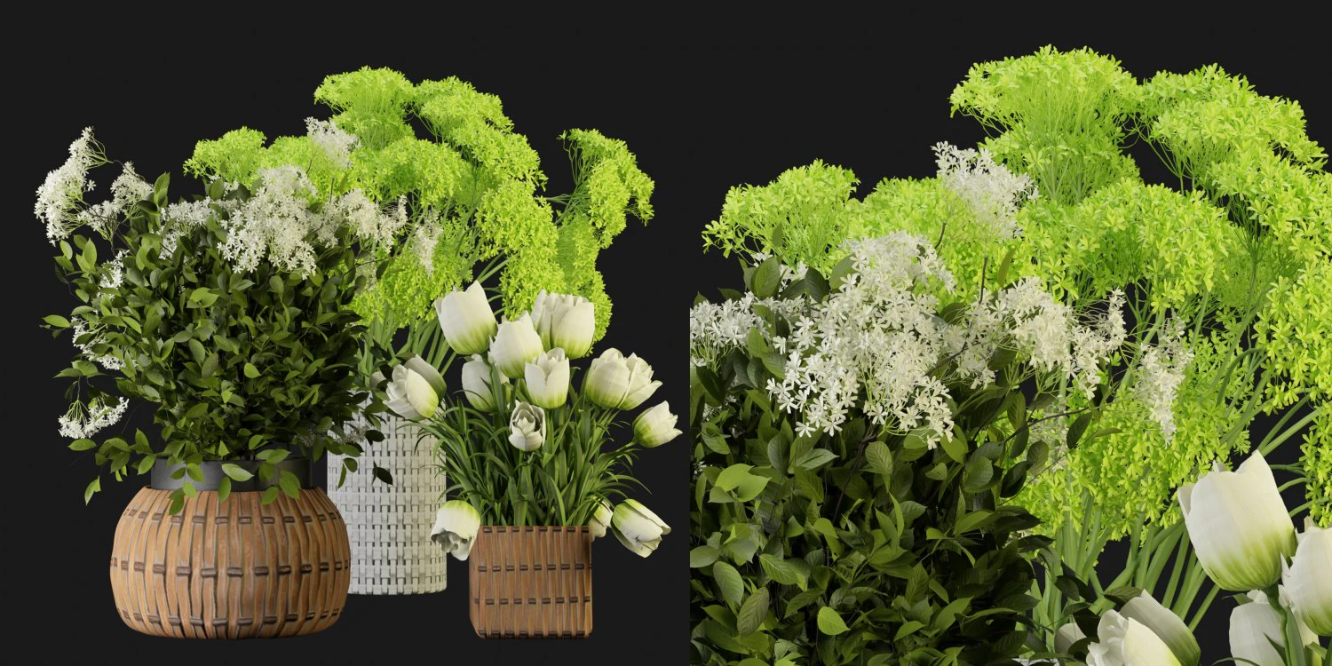 Collection Plant Vol 365 - Blender Model 3D Model .c4d .max .obj .3ds .fbx .stl .blend 