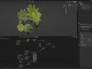 Collection Plant Vol 373 - Mod&egrave;le Blender Modèle 3D