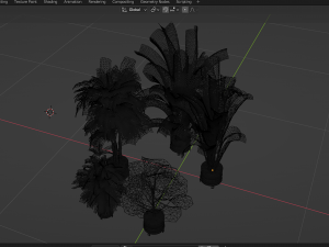 Collection Plant Vol 373 - Blender Model Modelo 3D