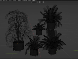 Collection Plant Vol 384 - Blender Model 3D Model