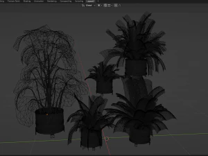 Collection Plant Vol 384 - Blender Model 3D Model