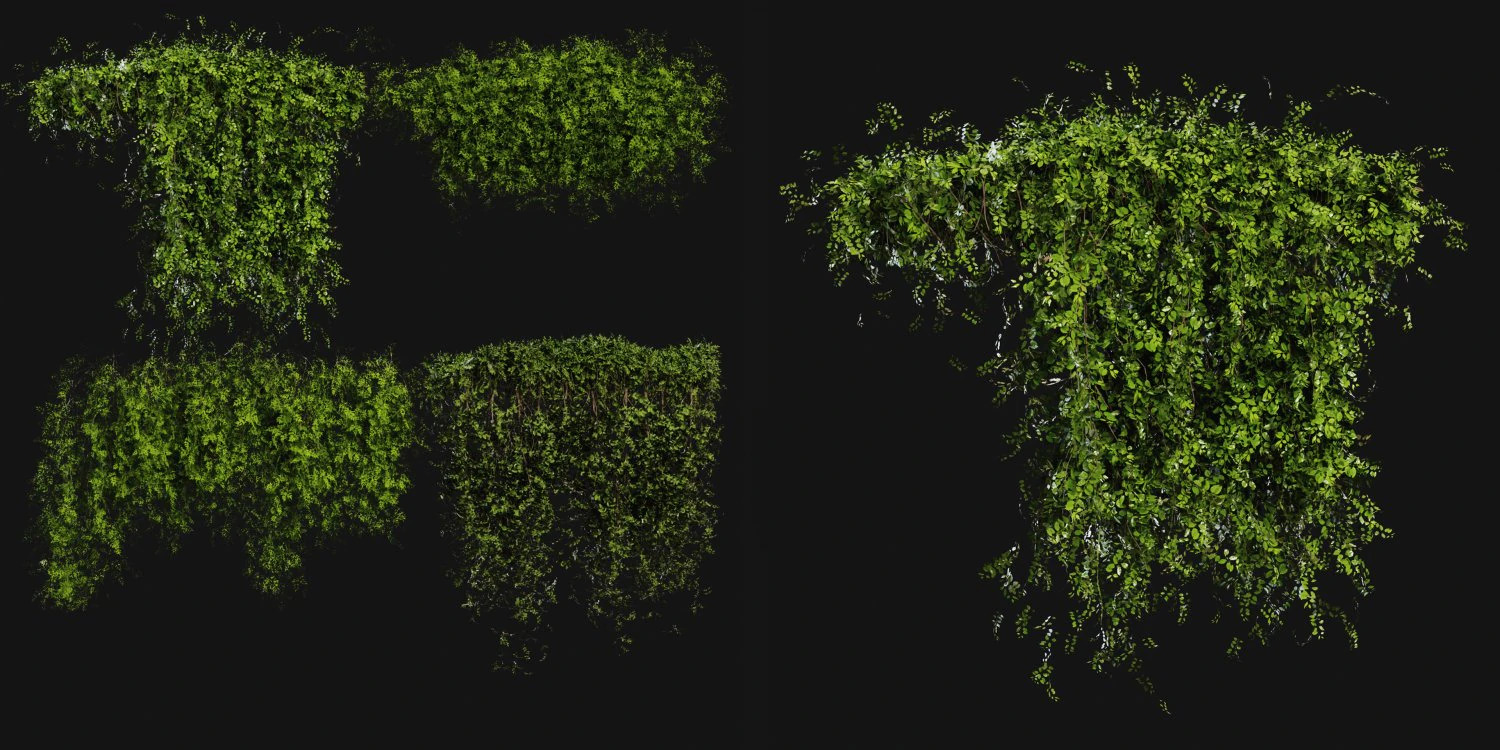 Collection Plant Vol 387 - Blender Model 3D Model .c4d .max .obj .3ds .fbx .stl .blend 