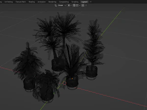 Collection Plant Vol 389 - Blender Model 3D Model