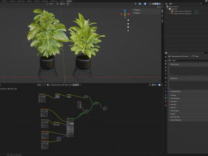 Collection Plant Vol 393 - Blender Model 3D Model