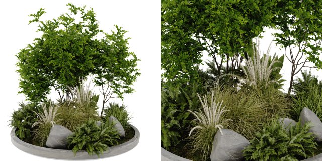 Collection Plant Vol 395 - Blender Model 3D मॉडल .c4d .max .obj .3ds .fbx .stl .blend 