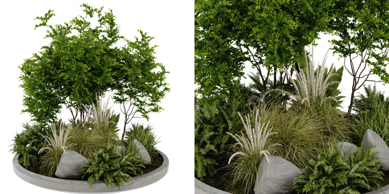 Collection Plant Vol 395 - Blender Model 3D Model .c4d .max .obj .3ds .fbx .stl .blend 