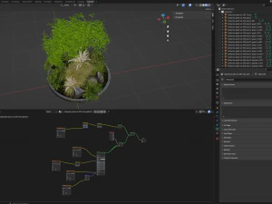 Collection Plant Vol 395 - Blender Model 3D Model