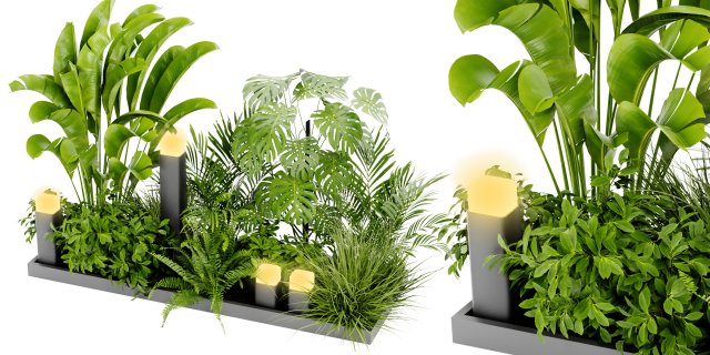 Collection Plant Vol 406 - Blender Model 3D 模型 .c4d .max .obj .3ds .fbx .stl .blend