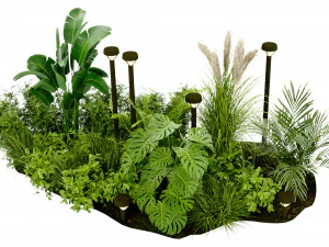 Collection Plant Vol 409 - Blender Model 3D Model