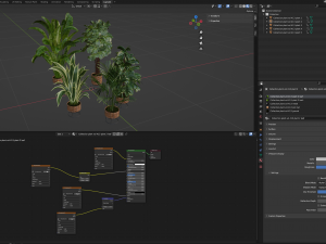 Collection Plant Vol 413 - Blender Model Model 3D
