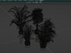 Collection Plant Vol 413 - Blender Model Model 3D