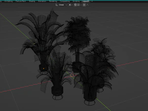 Collection Plant Vol 413 - Blender Model 3D Model