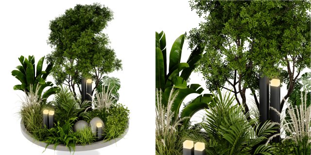Collection Plant Vol 418 - Blender Model 3D Model .c4d .max .obj .3ds .fbx .stl .blend 