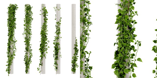 Collection Plant Vol 421 - Blender Model 3D Model .c4d .max .obj .3ds .fbx .stl .blend 