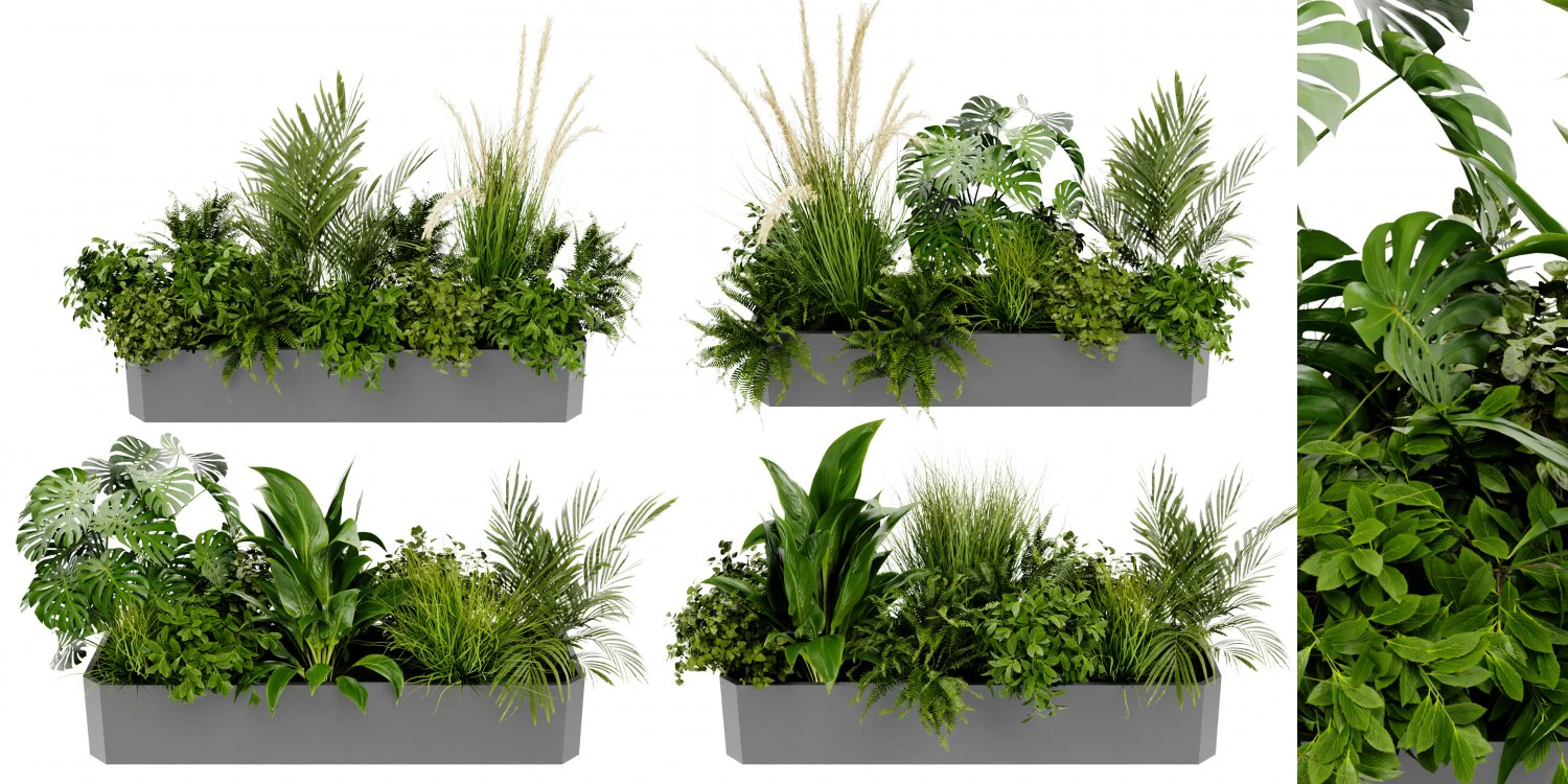 Collection Plant Vol 430 - Blender Model 3D Model .c4d .max .obj .3ds .fbx .stl .blend