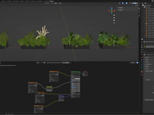 Collection Plant Vol 430 - Blender Model 3D Model
