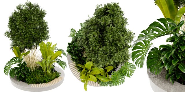 Collection Plant Vol 434 - Blender Model 3D Модель .c4d .max .obj .3ds .fbx .stl .blend 
