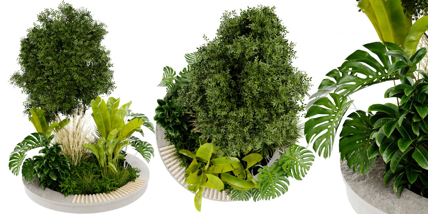Collection Plant Vol 434 - Blender Model 3D Model .c4d .max .obj .3ds .fbx .stl .blend 