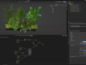 Collection Plant Vol 436 - Blender Model 3D Model