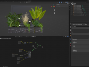 Collection Plant Vol 438 - Blender Model 3D मॉडल