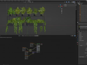 Collection Plant Vol 439 - Blender Model 3D Model