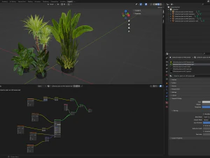 Collection Plant Vol 440 - Blender Model 3D Model