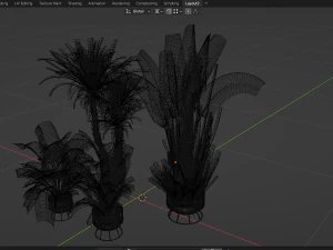 Collection Plant Vol 440 - Blender Model 3D Model