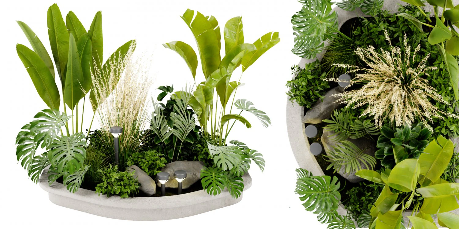 Collection Plant Vol 442 - Blender Model 3D Model .c4d .max .obj .3ds .fbx .stl .blend 