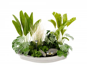 Collection Plant Vol 442 - Blender Model 3D Model