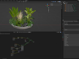 Collection Plant Vol 442 - Blender Model 3D Model