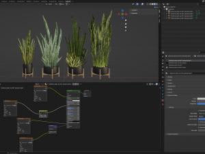 Collection Plant Vol 447 - Blender Model Modello 3D