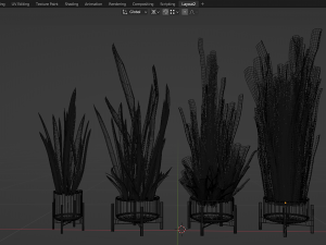 Collection Plant Vol 447 - Blender Model Modello 3D