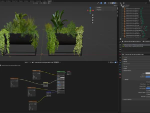 Collection Plant Vol 448 - Blender Model 3D Model