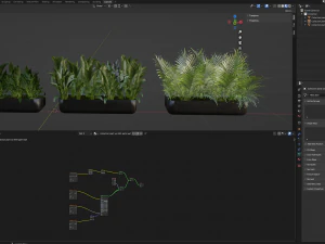 Collection Plant Vol 449 - Blender Model 3D Model