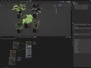 Collection Plant Vol 458 - Blender Model 3D Модель