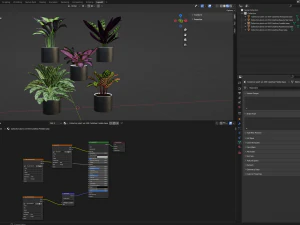 Collection Plant Vol 459 - Blender Model 3D Model