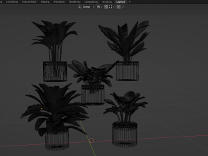 Collection Plant Vol 459 - Blender Model Model 3D