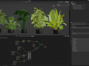 Collection Plant Vol 460 - Blender Model 3D Model