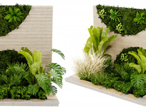 कलेक्शन प्लांट वॉल्यूम 462 - ब्लेंडर मॉडल 3D मॉडल