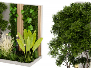 कलेक्शन प्लांट वॉल्यूम 463 - ब्लेंडर मॉडल 3D मॉडल