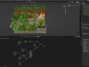 Collection Plant Vol 467 - Blender Model 3D Model