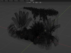 Collection Plant Vol 468 - Blender Model 3D Model