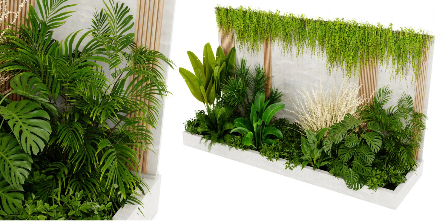 Collection Plant Vol 471 - Blender Model 3D Model .c4d .max .obj .3ds .fbx .stl .blend 