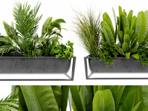 कलेक्शन प्लांट वॉल्यूम 473 - ब्लेंडर मॉडल 3D मॉडल